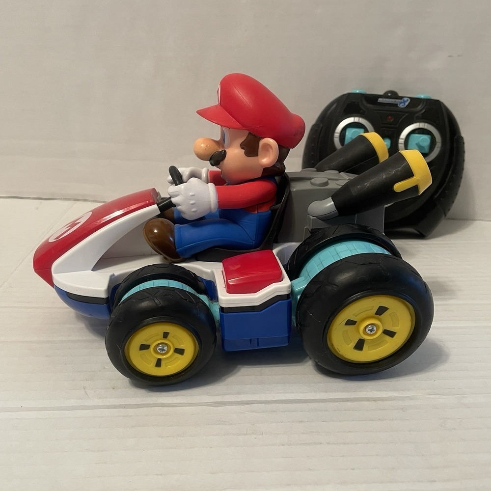 Super Mario Kart RC Car World Nintendo Anti-Gravity W/ Remote Tested Working - Picture 3 of 8
